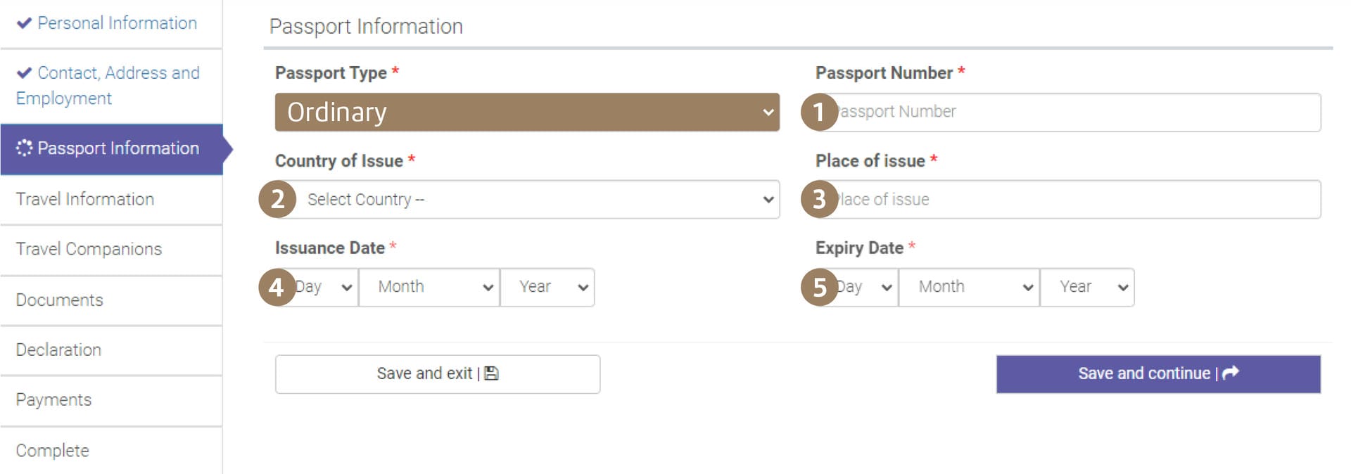 Reisepass Informationen