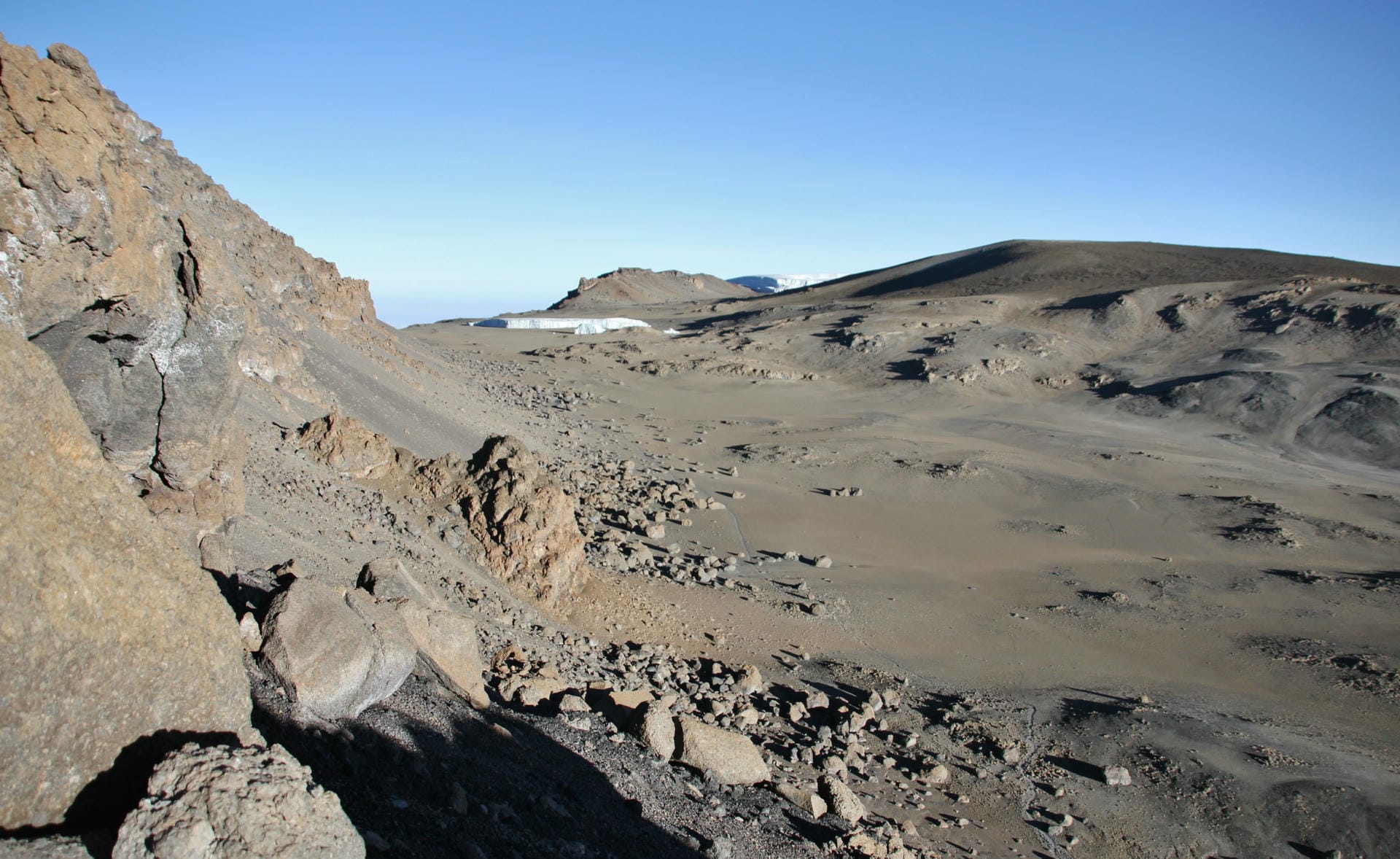 Die Landschaft auf der Marangu Route